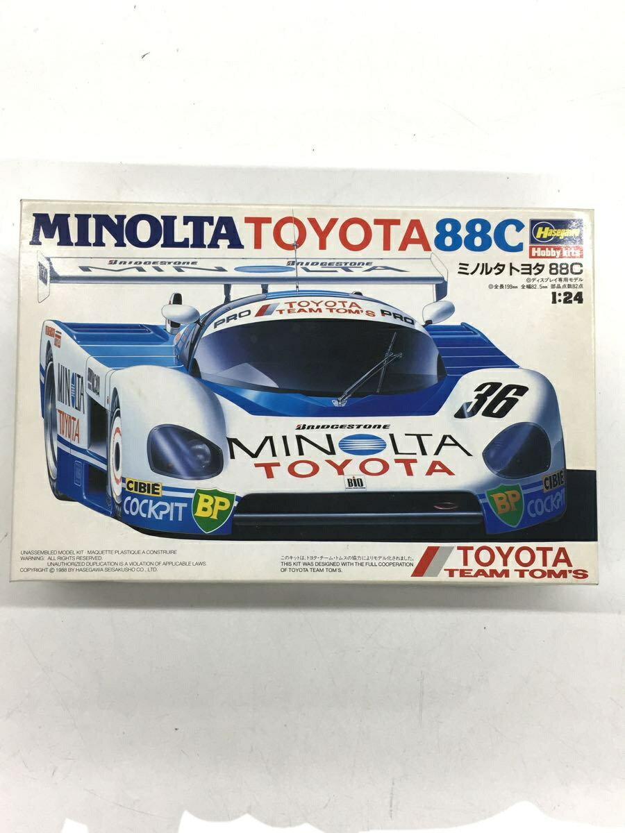 【中古】Hasegawa◆プラモデル/車/ミノルタトヨタ88C/1/24【ホビー】