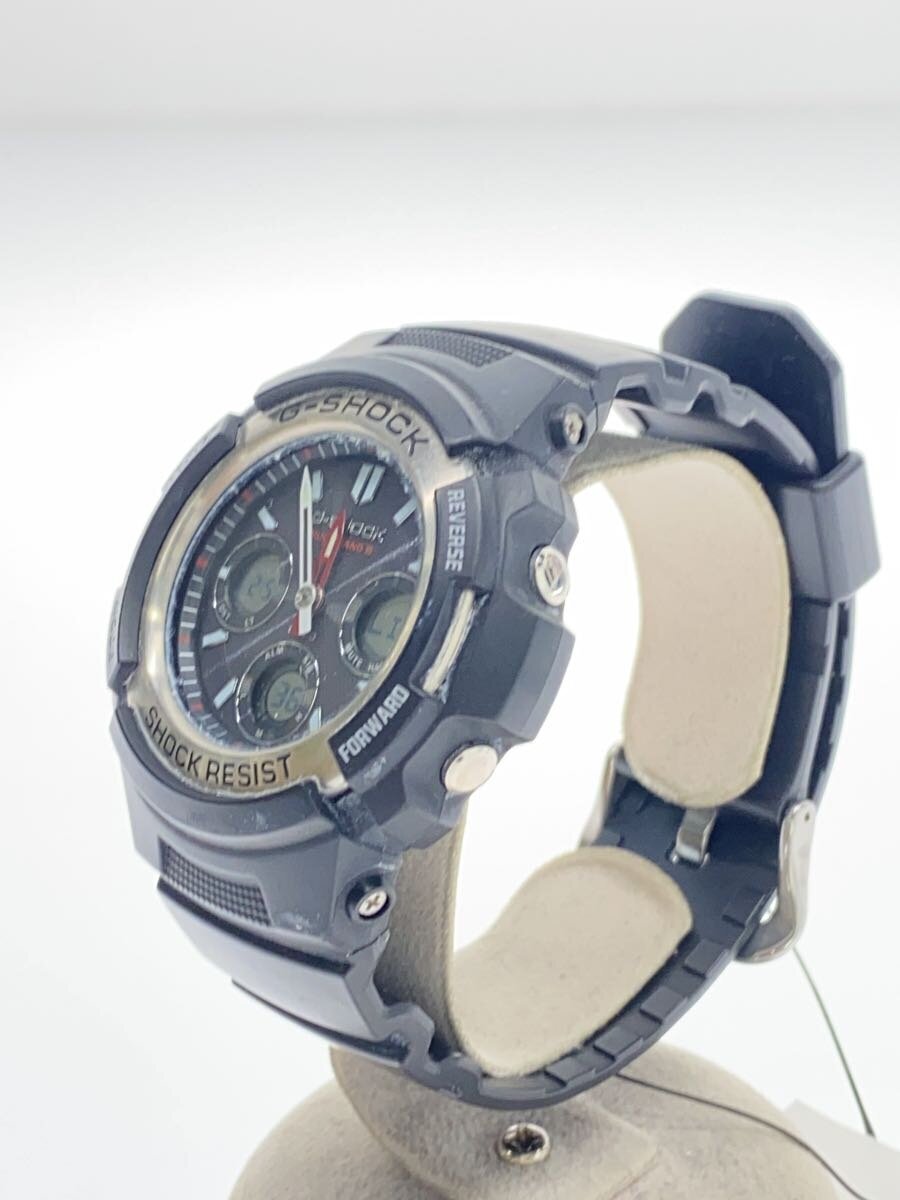 【中古】CASIO◆ソーラー腕時計・G-SHOCK/デジアナ/ラバー/BLK/BLK【服飾雑貨他】 2
