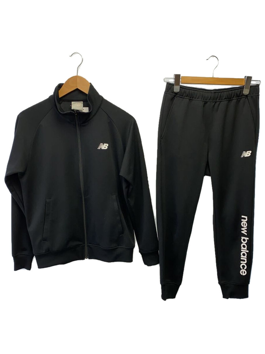 【中古】NEW BALANCE◆NEW BALANCE/セットアップ/S/ポリエステル/ブラック/JMJP0224/JMPP0225【メンズウェア】