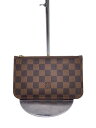 【中古】LOUIS VUITTON◆ポーチ/PVC/BRW/総柄【バッグ】