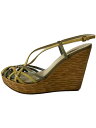 【中古】MIU MIU◆サンダル/38/CML【シューズ】