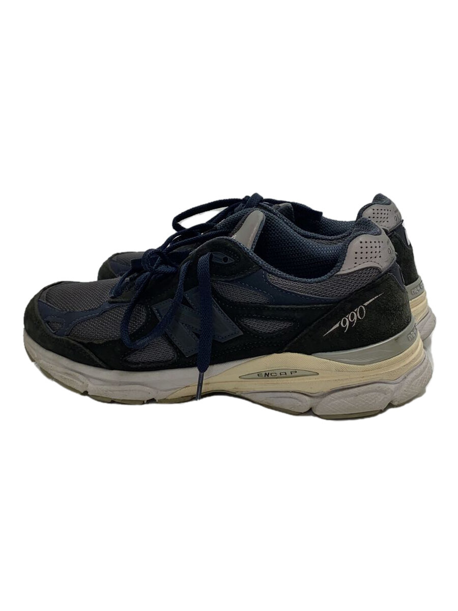 【中古】NEW BALANCE◆M990/ネイビー/27.5cm/NVY/スウェード//【シューズ】