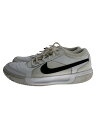 【中古】NIKE◆ZOOM COURT LITE 3_ズーム コート ライト 3/27.5cm/WHT/ヨゴレ/破れ有【シューズ】