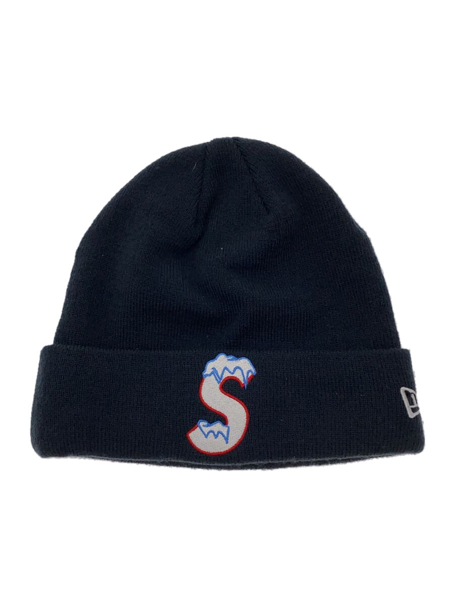 【中古】Supreme◆20AW/New Era Big Arc Beanie/ニットキャップ/--/アクリル/NVY/メンズ【服飾雑貨他】
