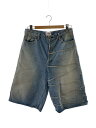 【中古】KAMIYA◆×FULL COUNT/Switching Denim Wide Bermuda Pants/M/--/614FC10【メンズウェア】
