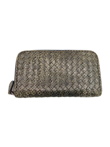 【中古】BOTTEGA VENETA◆長財布/レザー/GRY/レディース【服飾雑貨他】 【中古】BOTTEGA VENETA◆長財布/レザー/GRY/レディース【服飾雑貨他】