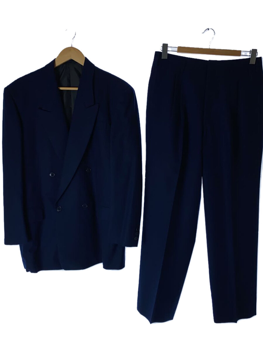 【中古】Mr.JUNKO◆スーツ/L/ウール/BLU【メンズウェア】