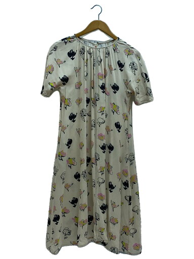 【中古】MARNI◆半袖ワンピース/36/--/マルチカラー/総柄【レディースウェア】 【中古】MARNI◆半袖ワンピース/36/--/マルチカラー/総柄【レディースウェア】