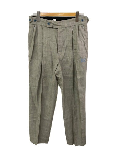 【中古】Needles◆スラックスパンツ/S/コットン/GRY【メンズウェア】 【中古】Needles◆スラックスパンツ/S/コットン/GRY【メンズウェア】