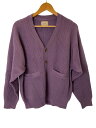 【中古】EVCON◆カーディガン(厚手)/1/ウール/PUP/233-91201/WOOL LOW GAUGE CARDIGAN【メンズウェア】
