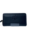 【中古】TORY BURCH◆長財布/レザー/BLK/無地/レディース【服飾雑貨他】