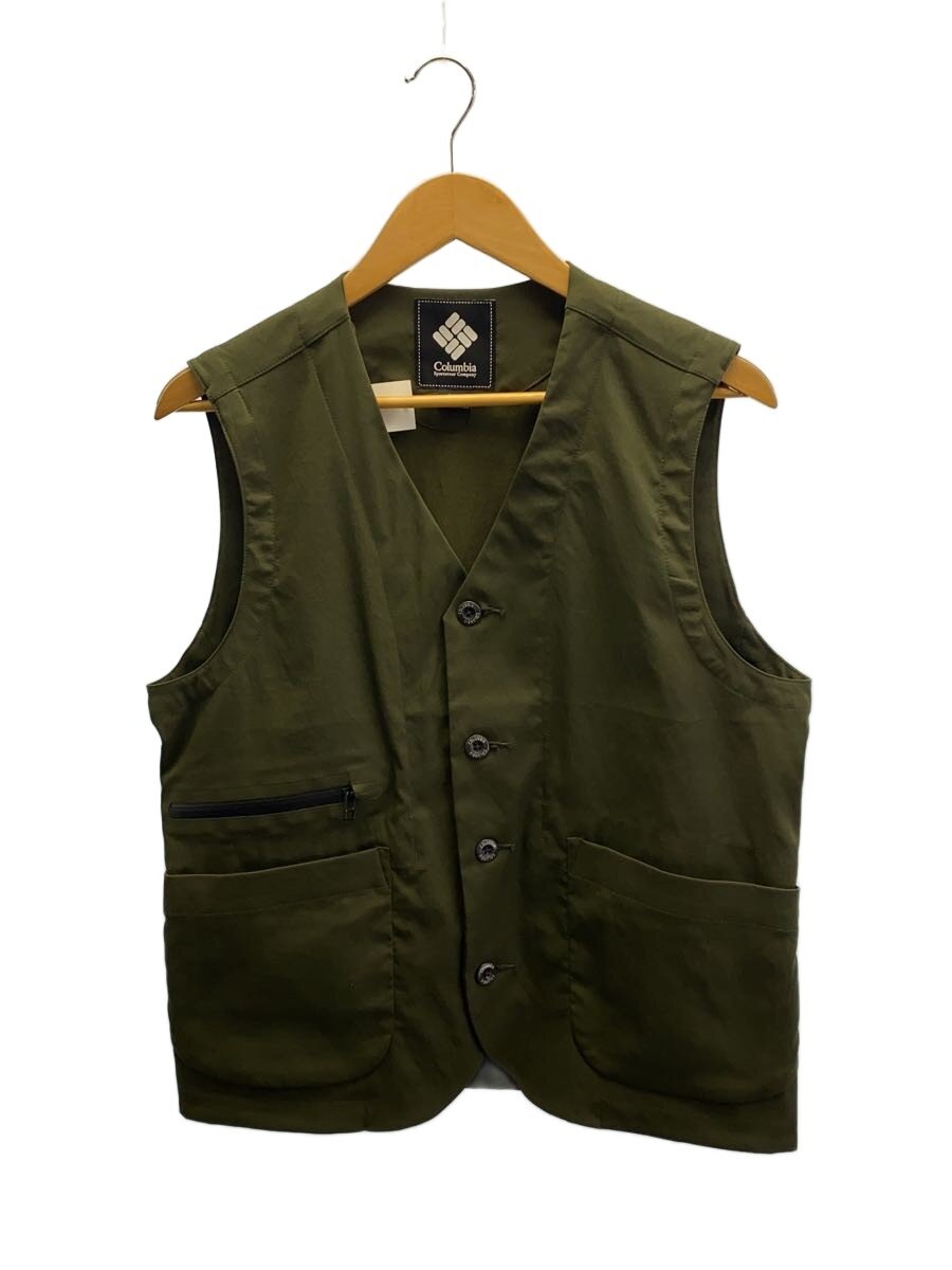 Rakuten - 【中古】Columbia◆LEFT HAND PASS VEST/M/ポリエステル/KHK【メンズウェア】