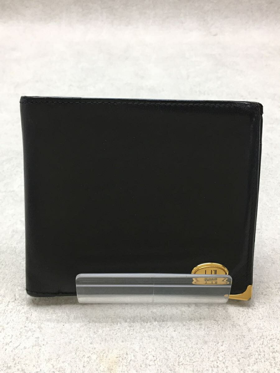 【中古】dunhill◆2つ折り財布/--/BLK/