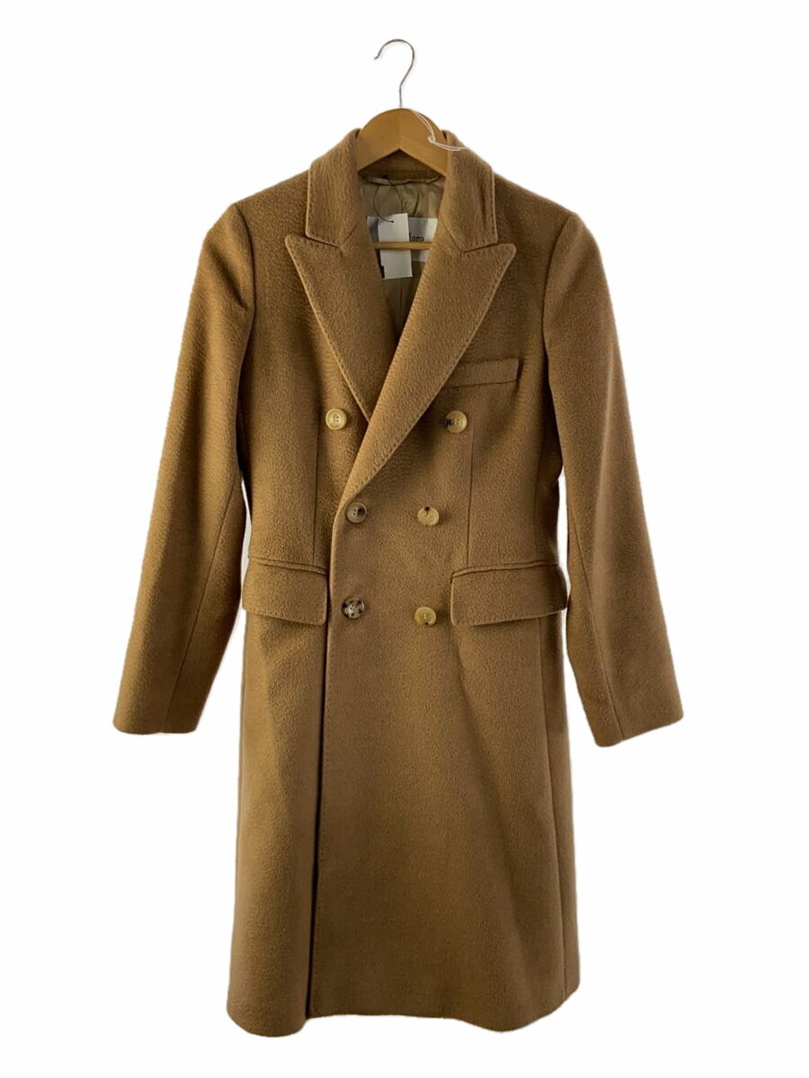 【中古】MAX MARA◆銀タグ/コート/101621936-01-053/36/ウール/BEG/無地//【レディースウェア】