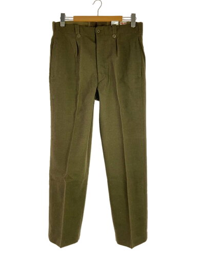 【中古】FRENCH MILITARY◆ボトム/33/ウール/KHK【メンズウェア】 【中古】FRENCH MILITARY◆ボトム/33/ウール/KHK【メンズウェア】