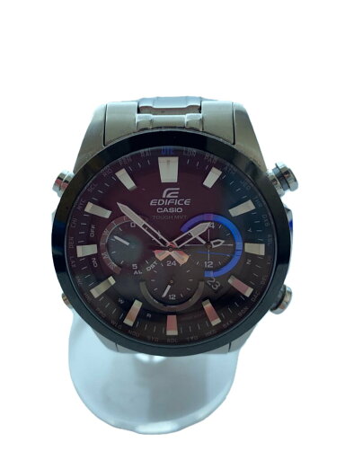 【中古】CASIO◆クォーツ腕時計/アナログ/BLK/SLV/EQW-T630J/小傷有【服飾雑貨他】 【中古】CASIO◆クォーツ腕時計/アナログ/BLK/SLV/EQW-T630J/小傷有【服飾雑貨他】