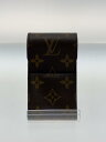 【中古】LOUIS VUITTON◆エテュイ・シガレット_モノグラム・キャンバス_BRW/--/BRW/メンズ【服飾雑貨他】