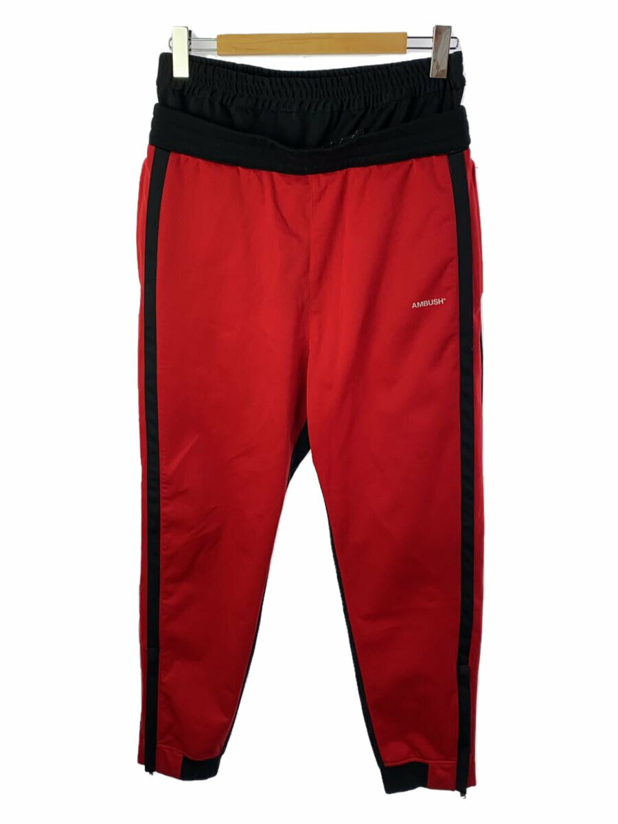 šAMBUSHLAYERED TRACK PANTS/ܥȥ/2/ݥꥨƥ/RED/̵/AMBBTM-113ڥ󥺥