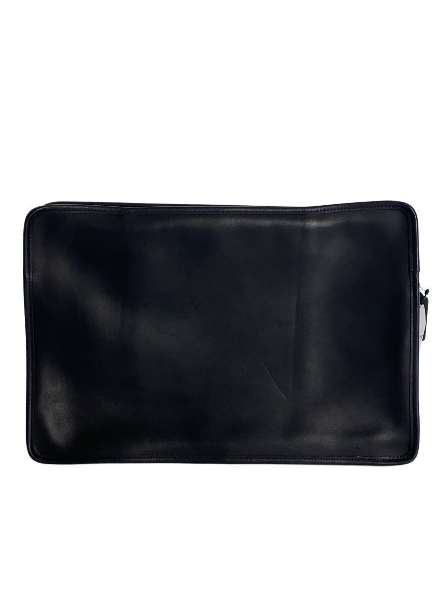 【中古】COACH◆ブリーフケース/レザー/BLK/無地【バッグ】