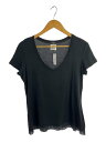 【中古】CHANEL◆半袖カットソー/42/コットン/BLK/P41322K03045【レディースウェア】