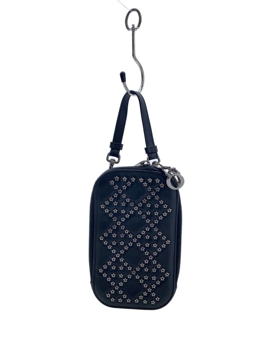 【中古】Christian Dior◆LADY DIOR TECH HOLDER/ショルダーバッグ/レザー/BLK/S0872BNHB-900U【バッグ】
