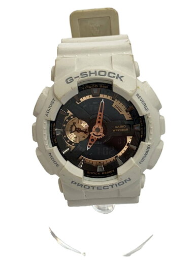 【中古】CASIO◆クォーツ腕時計/デジアナ/ラバー/BLK/WHT/GA-110RG-7AJF【服飾雑貨他】 【中古】CASIO◆クォーツ腕時計/デジアナ/ラバー/BLK/WHT/GA-110RG-7AJF【服飾雑貨他】