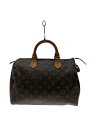 【中古】LOUIS VUITTON◆1)スピーディ30_モノグラム・キャンバス_BRW/PVC/BRW【バッグ】