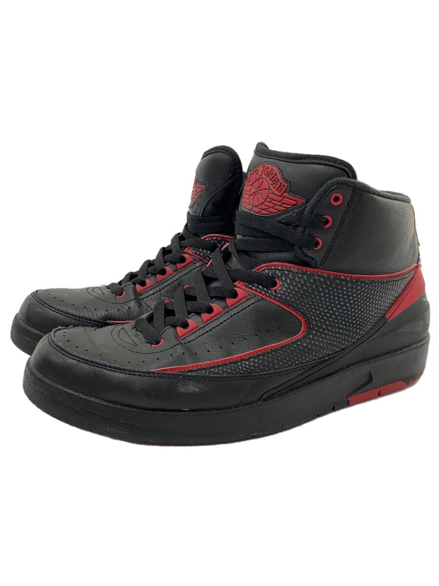 NIKE - 【中古】NIKE◆AIR JORDAN 2 RETRO/エアジョーダンレトロ/ブラック/834274-001/27.5cm/BLK【シューズ】