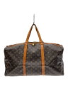 【中古】LOUIS VUITTON◆ルイヴィトン/キーポル55_モノグラム・キャンバス_BRW/PVC/ブラウン/総柄【バッグ】