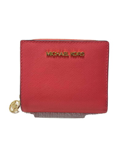 【中古】MICHAEL KORS◆2つ折り財布/レザー/PNK/レディース/35R4GTVF2L【服飾雑貨他】 【中古】MICHAEL KORS◆2つ折り財布/レザー/PNK/レディース/35R4GTVF2L【服飾雑貨他】
