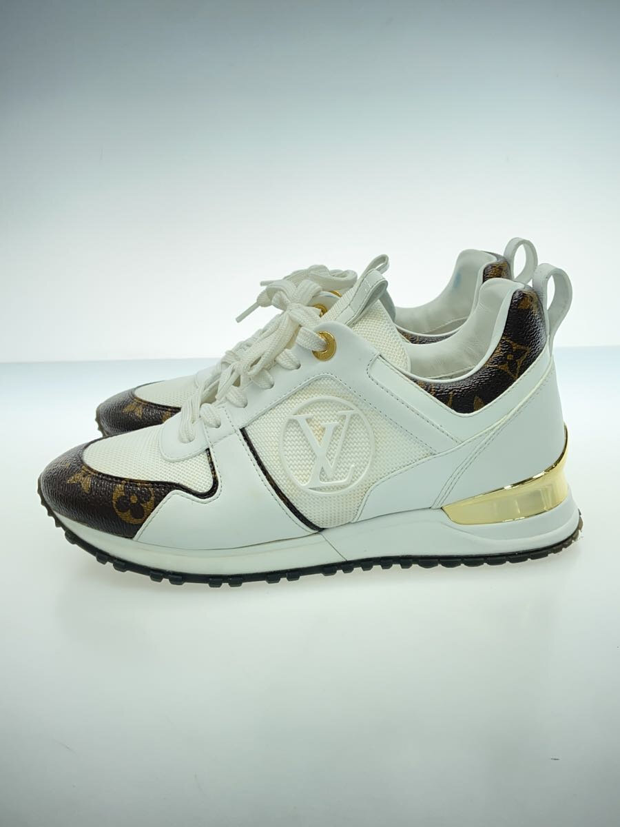 【中古】LOUIS VUITTON◆ローカットスニーカー/23.5cm/WHT/CL1221【シューズ】