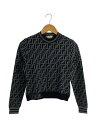 【中古】FENDI◆ニット・セーター(薄手)/38/レーヨン/FZY703 A5QG/FFロゴ/ズッカ柄/タグ付【レディースウェア】