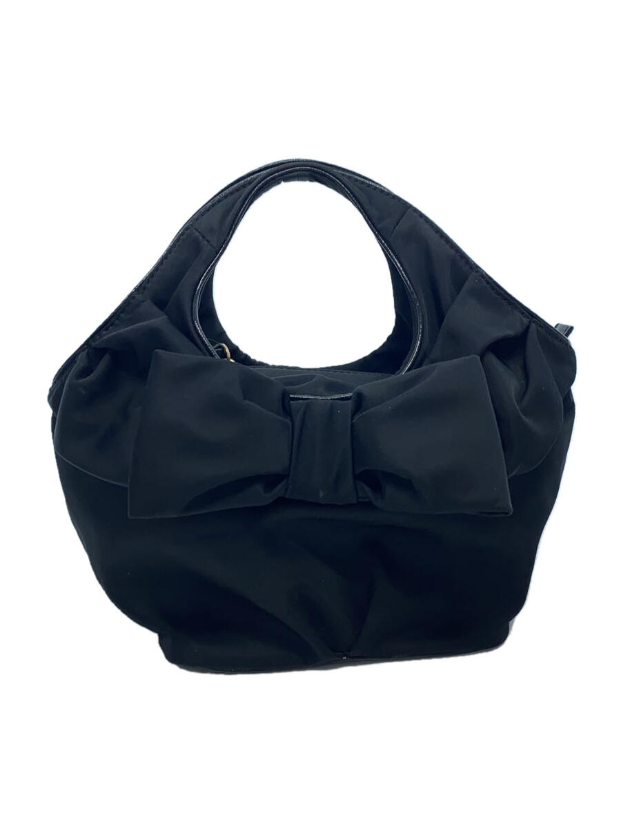 【中古】kate spade new york◆ハンドバッグ/--/BLK/無地【バッグ】