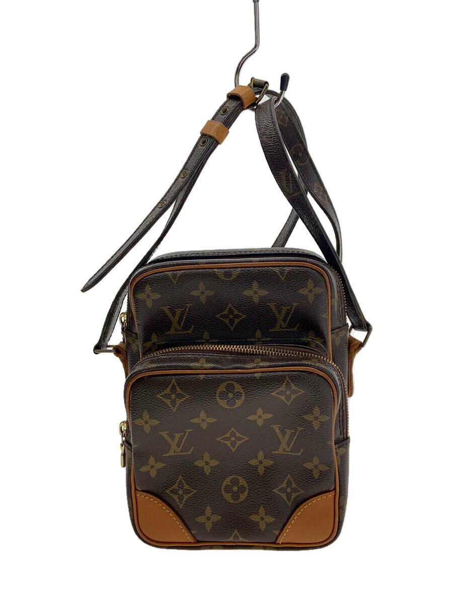 【中古】LOUIS VUITTON◆アマゾン_モノグラム・キャンバス/PVC/BRW/総柄//【バッグ】