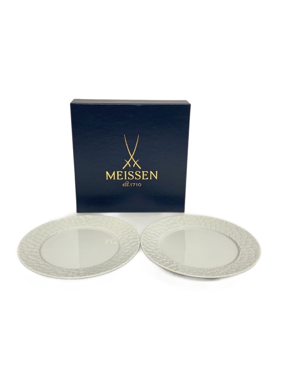 【中古】Meissen◆ロイヤルブロッサム ブレッド&バタープレート/プレート/2点セット/WHT/42501//【キッチン用品】