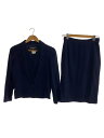 【中古】CHANEL◆セットアップ/40/ウール/NVY【レディースウェア】
