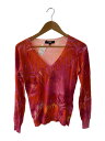 【中古】VERSUS VERSACE◆14SS/ニット・セーター(薄手)/40/シルク/ORN/総柄/BD80287 BK00275【レディースウェア】