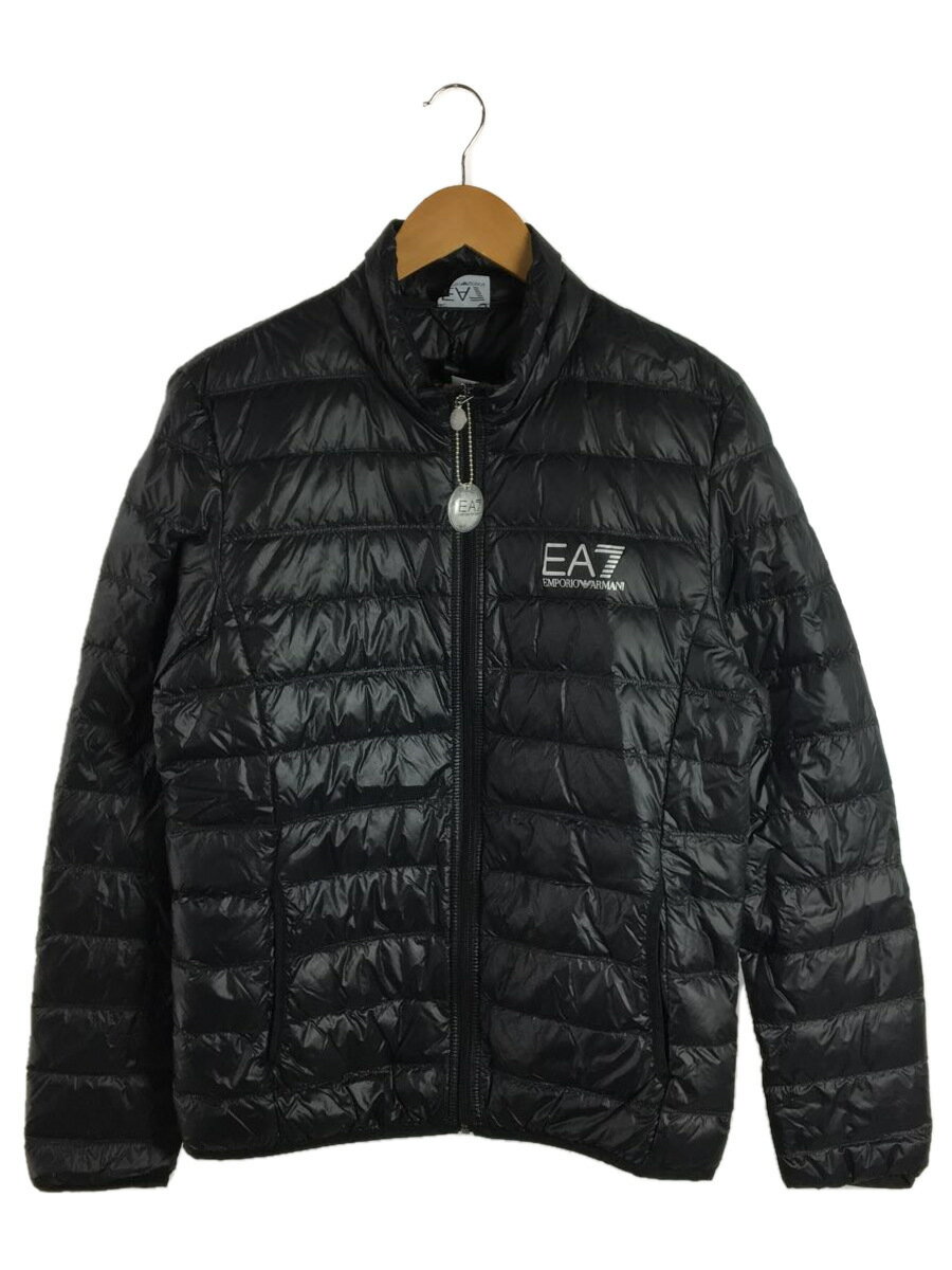 【中古】EMPORIO ARMANI◆ダウンジャケット/L/ナイロン/BLK/8NPB01【メンズウェア】