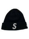 【中古】Supreme◆ニットキャップ/--/アクリル/BLK/無地/メンズ【服飾雑貨他】