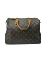 【中古】LOUIS VUITTON◆1)スピーディ30_モノグラム・キャンバス_BRW/PVC/BRW【バッグ】