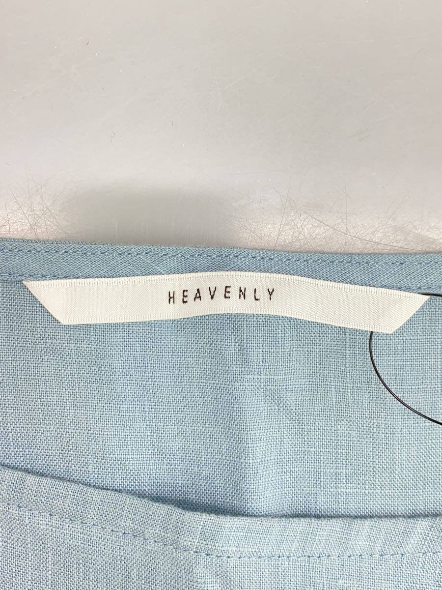 【中古】HEAVENLY◆ワンピース/--/リネン/BLU/無地/2112022//【レディースウェア】