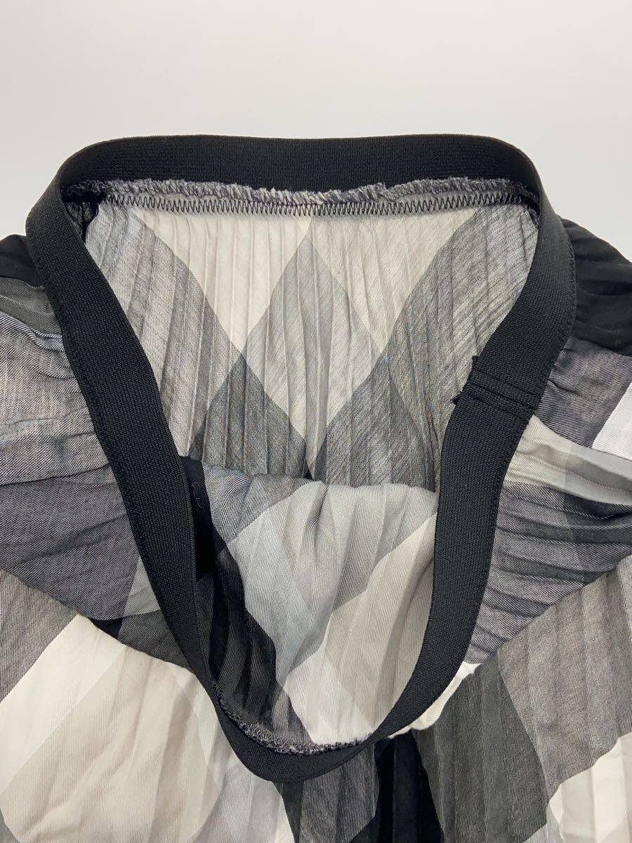 【中古】BLUE LABEL CRESTBRIDGE◆ロングスカート/38/ポリエステル/チェック/55S07-537-09//【レディースウェア】