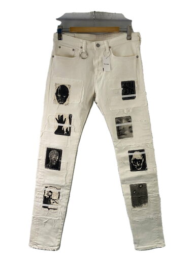 【中古】KIDILL◆ボトム/32/コットン/WHT/KLED22【メンズウェア】 【中古】KIDILL◆ボトム/32/コットン/WHT/KLED22【メンズウェア】