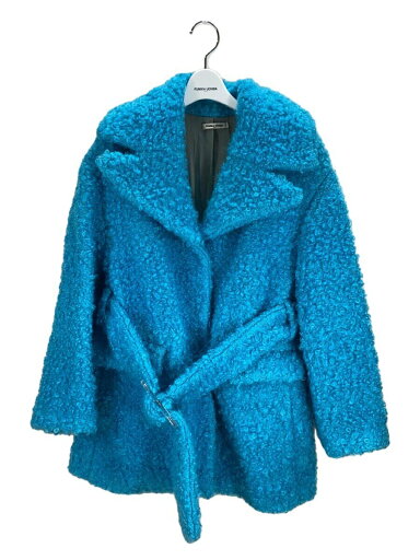 【中古】FUMIKA UCHIDA◆loop tweed/boucle short robe/タグ付き/コート/36/BLU/fu-0-0t004【レディースウェア】 【中古】FUMIKA UCHIDA◆loop tweed/boucle short robe/タグ付き/コート/36/BLU/fu-0-0t004【レディースウェア】