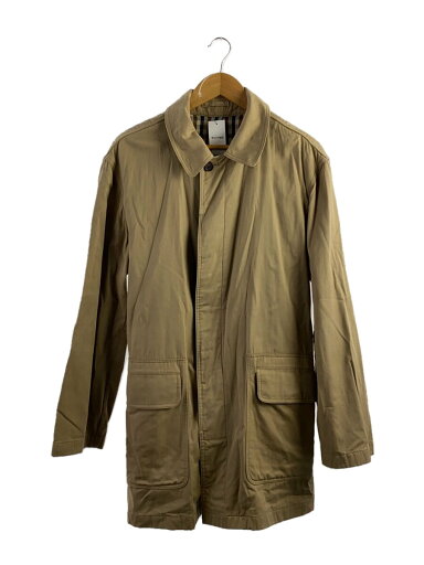 【中古】Aquascutum◆イングランド製ステンカラーコート/40/コットン/BEG【メンズウェア】 【中古】Aquascutum◆イングランド製ステンカラーコート/40/コットン/BEG【メンズウェア】