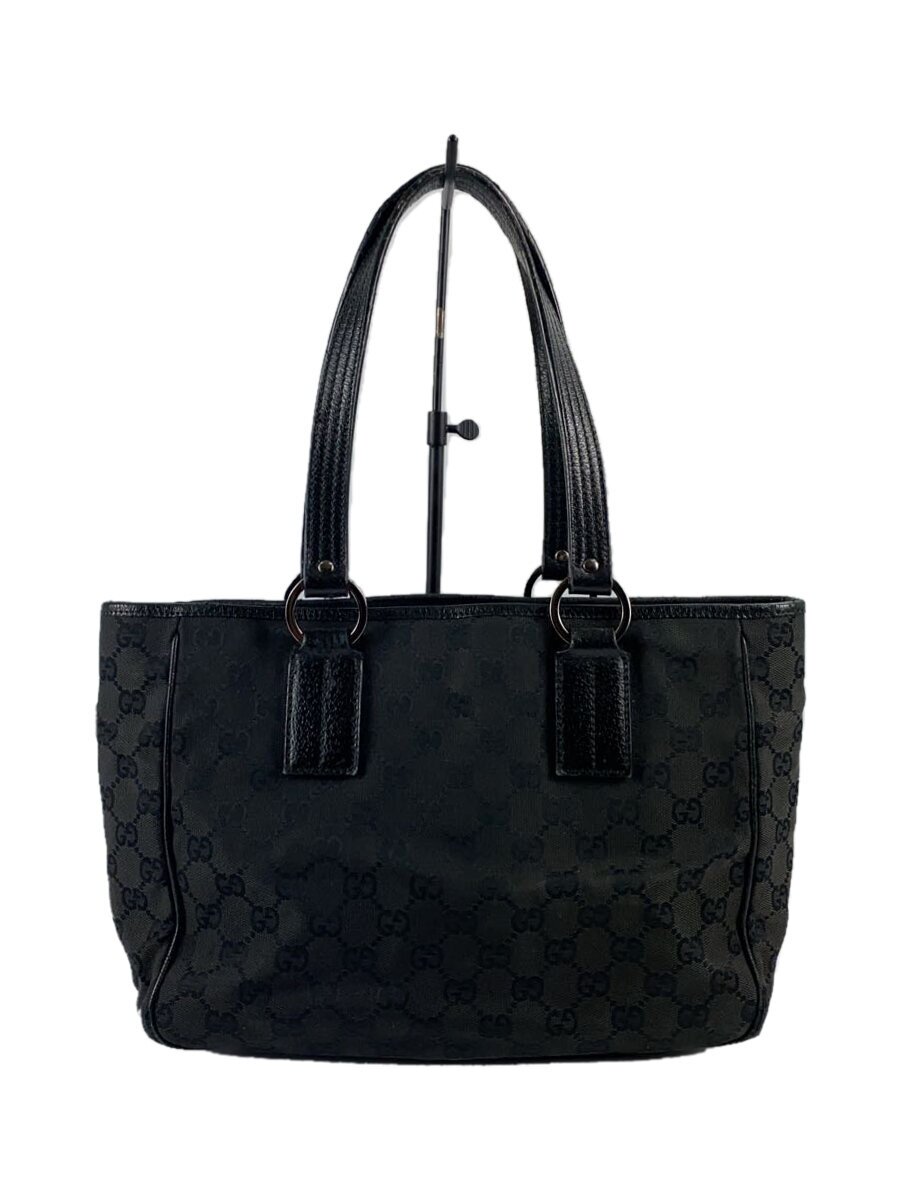GUCCI - 【中古】GUCCI◆ハンドバッグ/--/BLK/モノグラム【バッグ】