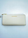 【中古】MICHAEL KORS◆長財布/レザー/CRM/無地/レディース/35T6GTVE3L【服飾雑貨他】