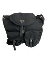 【中古】PRADA◆リュック/ナイロン/BLK【バッグ】(4)