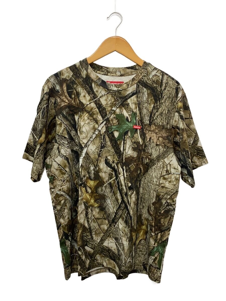 Supreme◆24FW/Small Box Tee/Camo/Tシャツ/S/コットン/KHK/カモフラ//