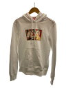 【中古】DIESEL◆パーカー/S/コットン/WHT【メンズウェア】